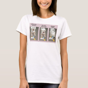 T-shirt Jeter le jouet Tee avec chien blanc