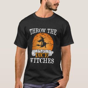 T-shirt Jetez les sorcières de dés Bunco Party long manche