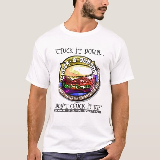 T-shirt jetez un hamburger (Devant)