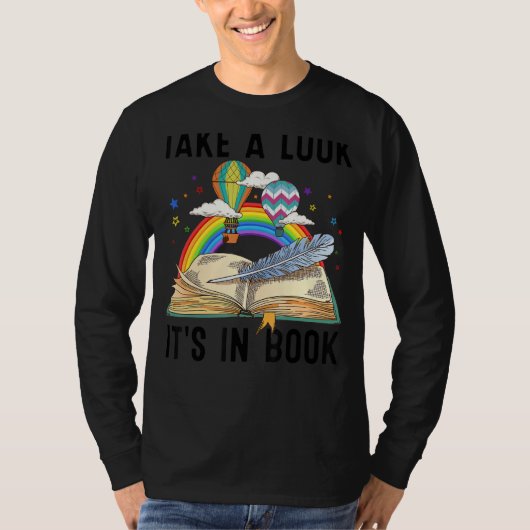 T-shirt Jetez un oeil c'est dans le livre Librarian Bookwo (Devant)