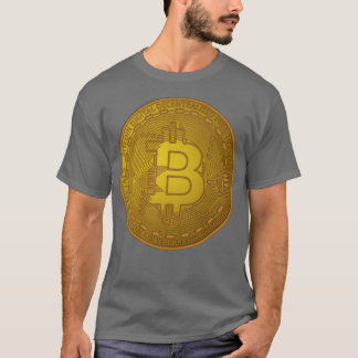T-shirt jeton d'or bitcoin