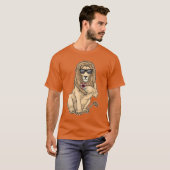 T-shirt Jetons de poker Lion Poker (Devant entier)