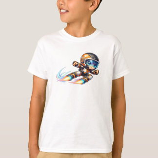 T-shirt Jetpack Racer Cartoon – Cute Futuristic Sci-Fi