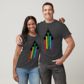 T-SHIRT JETS D'ARC-EN-CIEL (Unisexe)