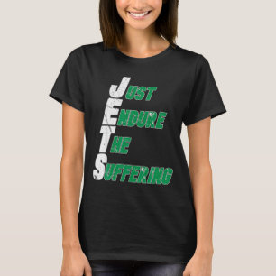 T-shirt Jets drôles endurent simplement le football souffr