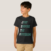 T-shirt Jets drôles endurent simplement le pied souffrant (Devant entier)
