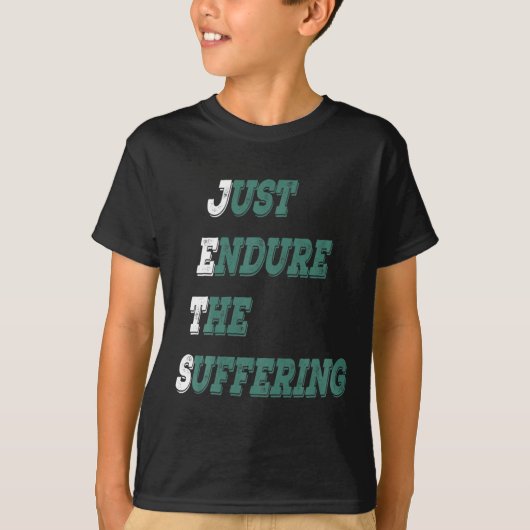 T-shirt Jets drôles endurent simplement le pied souffrant (Devant)