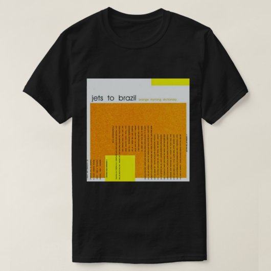 T-shirt Jets To Brazil - Orange Rhyming Dictionary Classic (Design devant)
