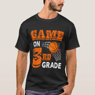 T-shirt Jeu 3e Grade Bysketbyll Byck To School Fun Gi