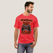 T-shirt Jeu 8 bits Orange Video Game Controller drôle (Devant entier)