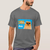 T-shirt Jeu 8 bits sur Pomeranian (Devant)