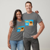 T-shirt Jeu 8 bits sur Pomeranian (Unisexe)