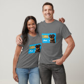 T-shirt Jeu 8 bits sur Yorkshire Terrier (Unisexe)