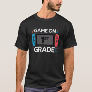 T-shirt Jeu activé 1re année de primaire Funny Gamer retou