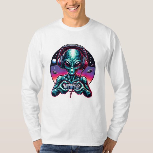 T-shirt Jeu Alien Extraterrestrial en cours (Devant)
