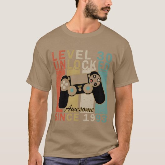 T-shirt Jeu Anniversaire 1993 Niveau rétro (Devant)