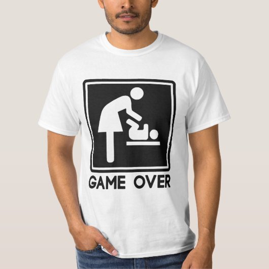 T-shirt Jeu au-dessus de nouveau bébé pour la maman de (Devant)