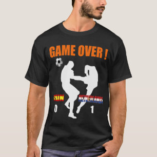 T-shirt Jeu au-dessus de Pays-Bas la 1 Espagne 0