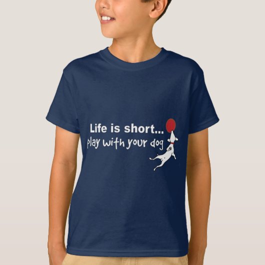 T-shirt Jeu avec votre chien (Devant)