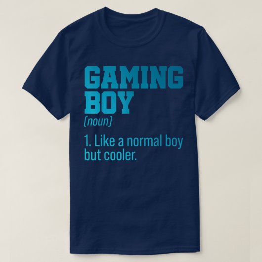 T-shirt Jeu Boy Noun Définition Console Contrôleur Vide (Design devant)