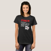 T-shirt Jeu carte joueur de poker Bluff Casino Pot Pot Pok (Devant entier)