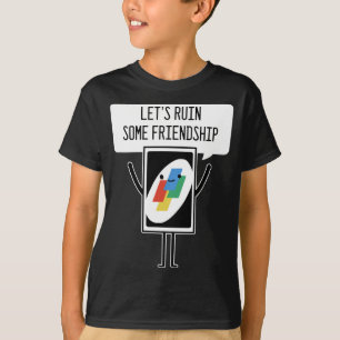 T-shirt Jeu Carte Ruines Amitiés Joueur Ou Joueur