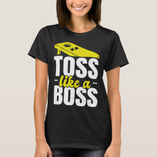 T-shirt Jeu Comme Un Boss Joueur Cornhole Cornhole Bean Ba