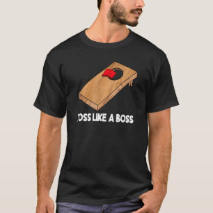 T-shirt Jeu comme un patron Cornhole Team Bean Bag Cornhol
