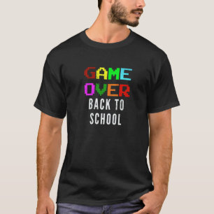 T-shirt Jeu cool c'est fini retour à l'école professeur de