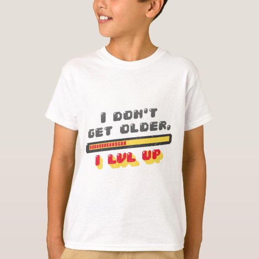 T-shirt Jeu cool Jeu Anniversaire Ne Plus Vieillir Je LVL (Devant)