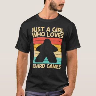 T-shirt Jeu cool Pour Les Filles Gamer Board Gamer Meeple