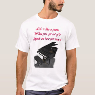 T-shirt Jeu d'amour de musique de piano