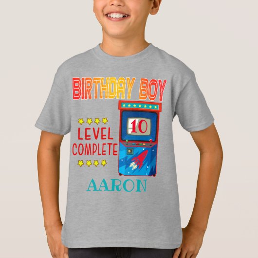 T-shirt Jeu d'arcade complet Niveau Boy (Devant)