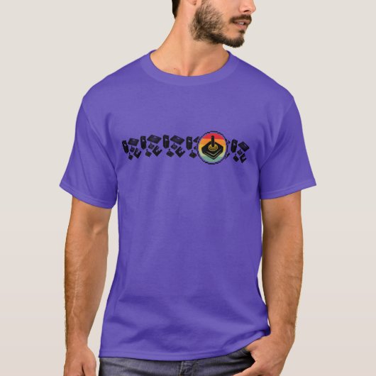 T-shirt Jeu d'arcade de jeu de jeux vidéo rétro f (Devant)