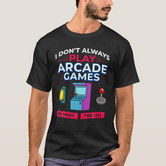 T-shirt Jeu d'arcade Machine jeu vidéo Jeu Armoire Gamer (Devant)
