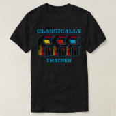 T-shirt Jeu d'arcade vidéo classique entraînée Retro 80s (Design devant)