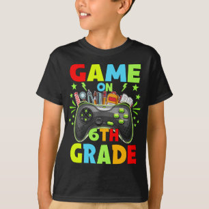 T-shirt Jeu de 6e année Retour à 6e année Niveau Déverroui