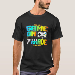 T-shirt Jeu De 7E Année Jeu Vidéo Joueur Retour À L'École
