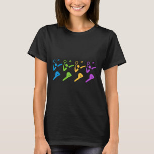 T-shirt Jeu de badminton sportif pour femmes coloré Shuttl
