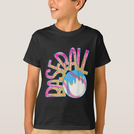 T-shirt Jeu de baseball Jour Drift Crème Driam Boys B (Devant)