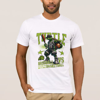 T-shirt jeu de basket-ball de tortue