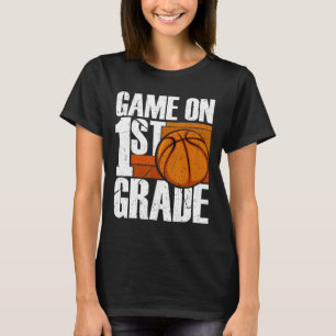 T-shirt Jeu De Basket De 1Ere Année Retour À L'École Premi