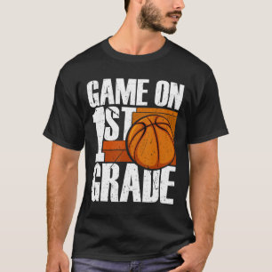 T-shirt Jeu De Basket De 1Ere Année Retour À L'École Premi