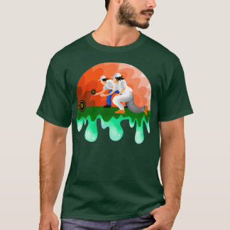 T-shirt jeu de bowling de pelouse jeu de bowling de pelous