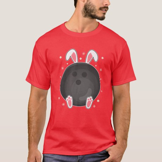 T-shirt Jeu de bowling Easter Bowling (Devant)