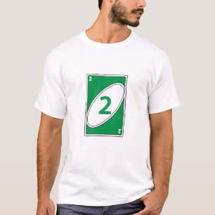 T-shirt jeu de carte amusant Carte verte numéro