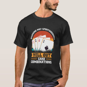 T-shirt Jeu de cartes à fusionner Pinochle - Fun Tee Prise