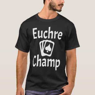 T-shirt Jeu de cartes du joueur de champ Euchre
