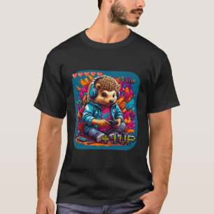 T-shirt Jeu De Charme De Hérisson Adorable Jeu De Hérisson