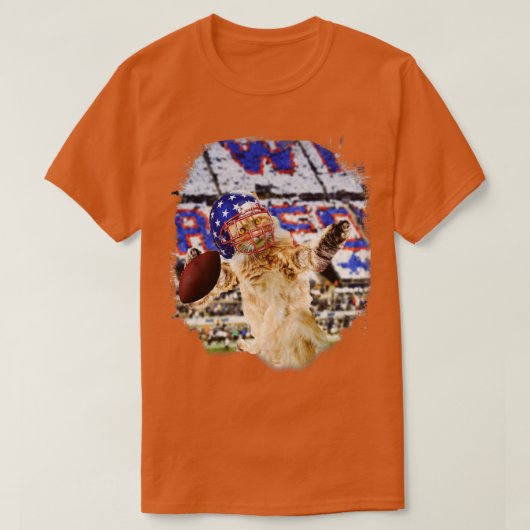 T-shirt Jeu de chat de coton Maine (Design devant)
